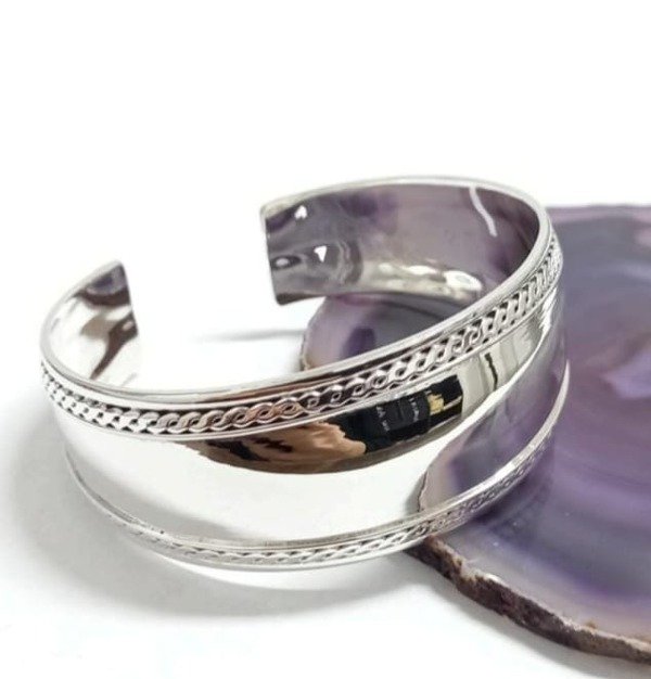 Producto - ESCLAVA ANCHA MACISA PLATA 925