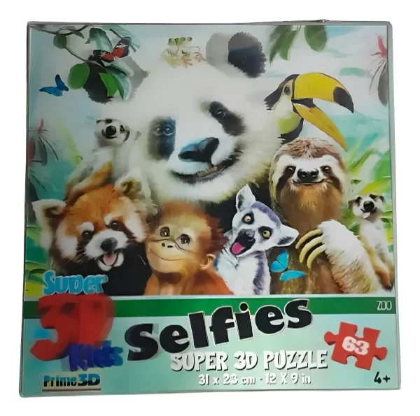 Producto - Howard Robinson Zoo Selfies Rompecabezas 3d 63 Piezas 31 x 23 cm