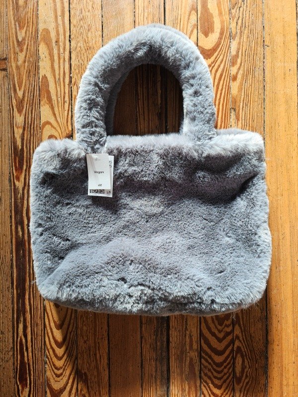 Producto - Cartera HM Peluche Gris