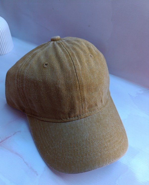 Producto - GORRA VINTAGE PRE LAVADA MOSTAZA