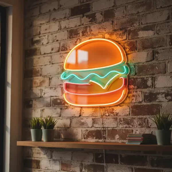 Producto - Cartel Neon Led Hamburgesa Burger