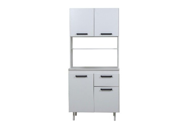 Producto - Aparador Kit compacto 80cm 4 puertas 1 cajón Ricchezze Turin Blanco