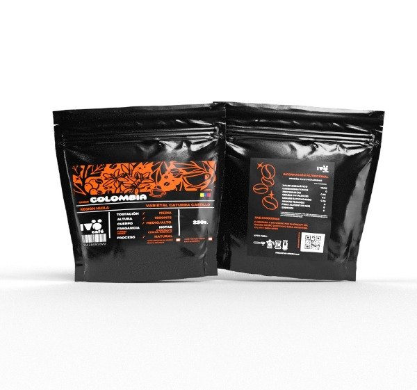 Producto - café IVO de especialidad 1/4 Colombia - Región Huila - Caturra Castillo (molido)
