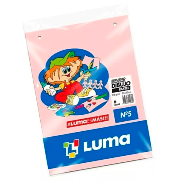 Producto - REPUESTO DIBU LUMA N5 PASTEL X6 HOJAS