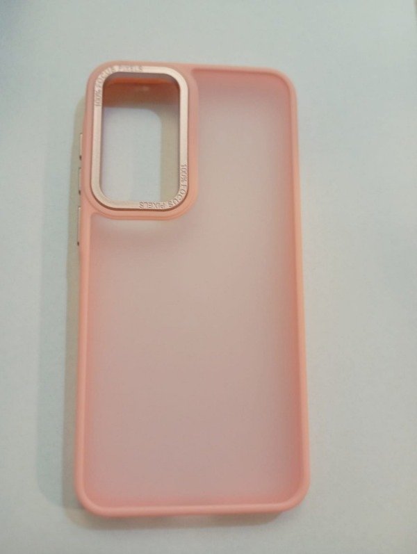 Producto - Funda Rosa Translúcido XAEA Espacio para Samsung A55