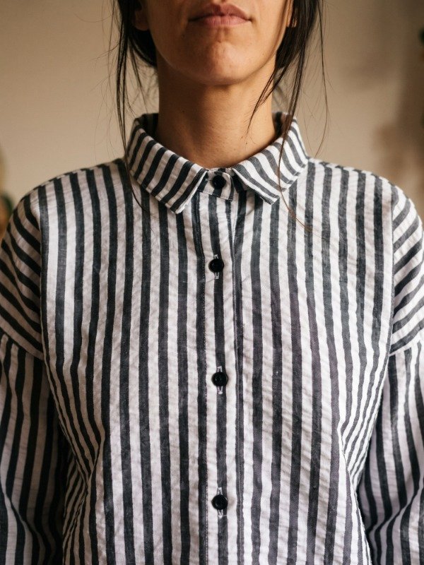Producto - Camisa Crop Rayas - 1
