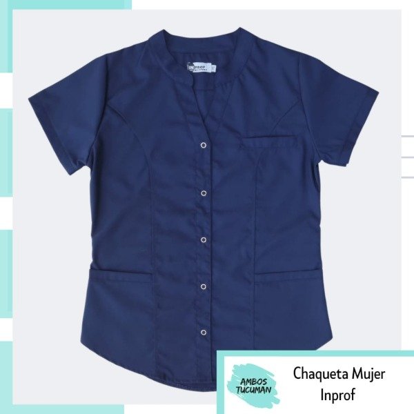 Producto - Chaqueta Inprof Azul Lisa con Broche
