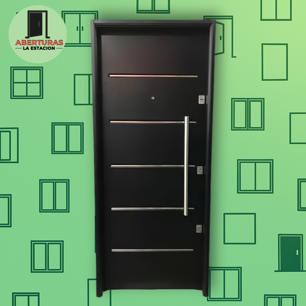 Producto - PUERTA DOBLE CHAPA INYECTADA DE SEGURIDAD TRIPLE CERRADURAS