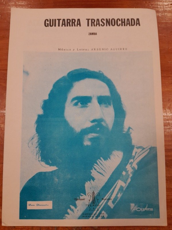 Producto - Guitarra trasnochada Zamba partitura - Arsenio Aguirre