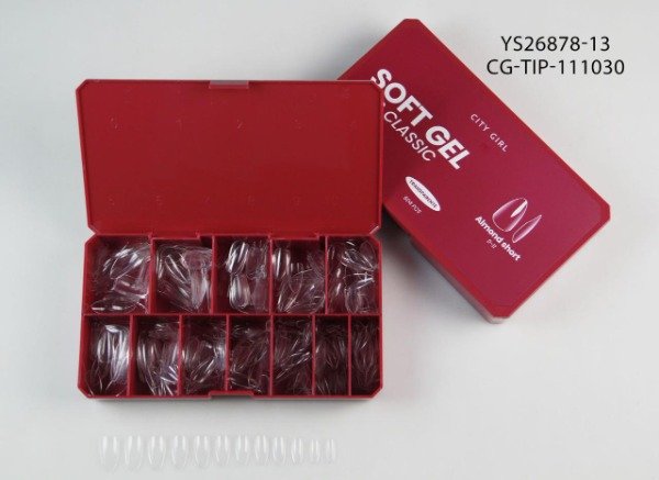 Producto - TIP SOFT GEL ALMOND SHORT CLASSIC CITY GIRL 504PCS 0-11