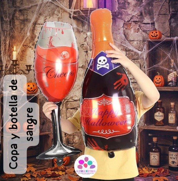 Producto - Botella + Copa de sangre 90cm