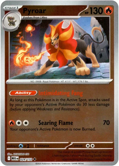 Producto - Pyroar - 024/132 - Mega Evolution - Reverse Holo