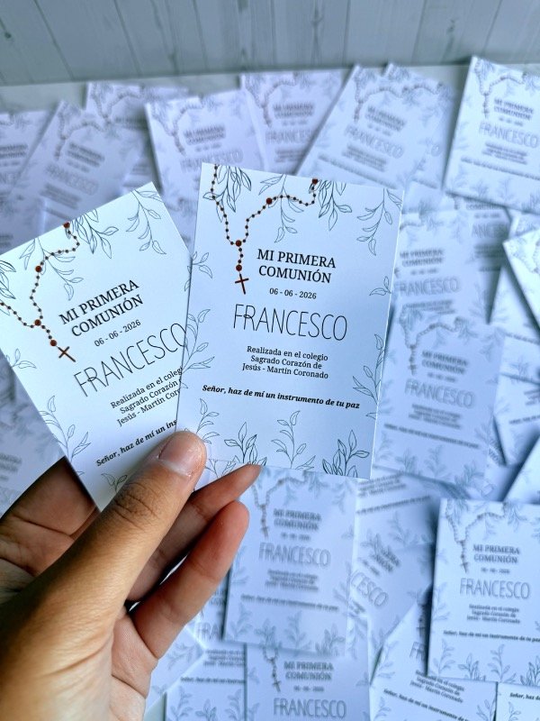 Producto - Estampita comunión