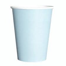 Producto - Vaso polipapel 240cc x8u. Celeste Pastel
