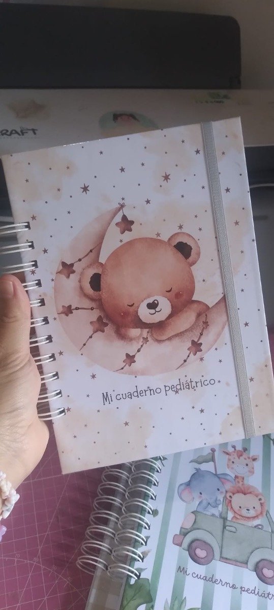 Producto - Osito en la luna 2 - cuaderno pediátrico - 0