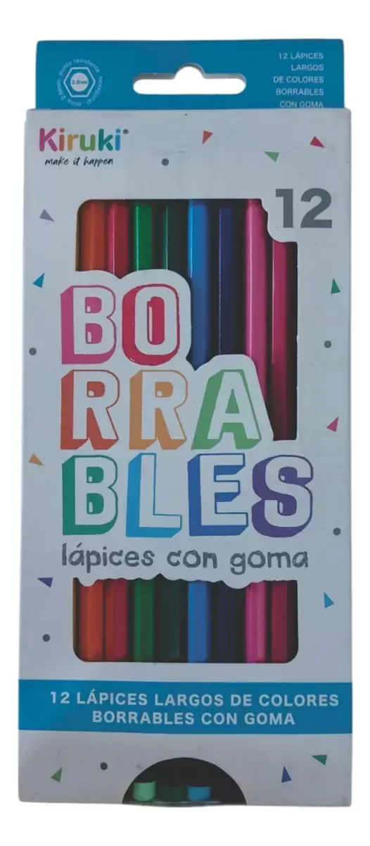 Producto - Lápices borrables Kiruki x 12