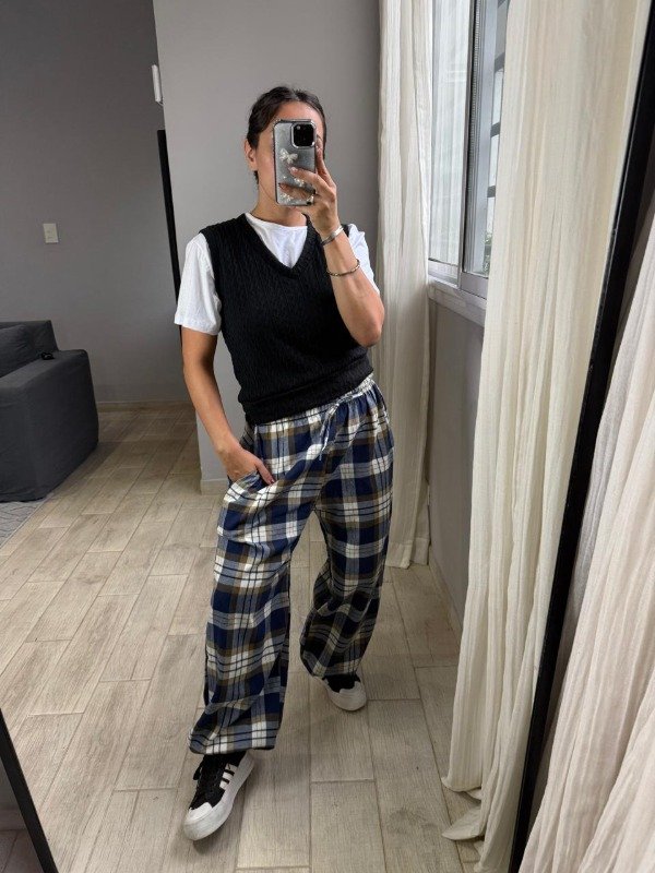 Producto - Pantalon Cuadrille Azul // 35.900 TRANSF