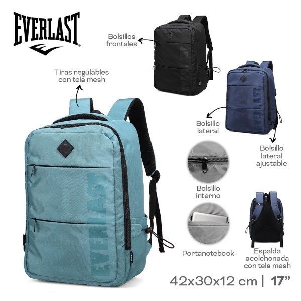 Producto - MOCHILA PORTANOTEBOOK EVERLAST 22670
