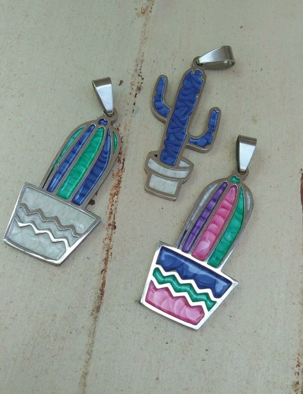 Producto - Dijes Cactus esmaltados