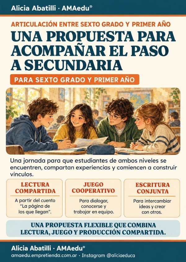 Producto - Proyecto y Jornada de Articulación Primaria-Secundaria (Sexto y Primer Año) - 1