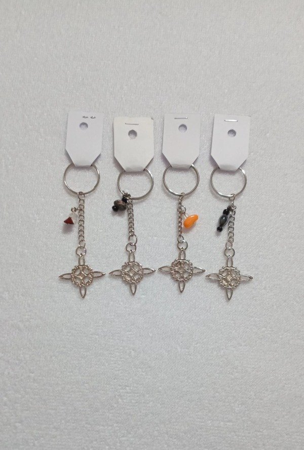 Producto - LLAVERO NUDO DE BRUJA CON ESCALLAS (precio por unidad).