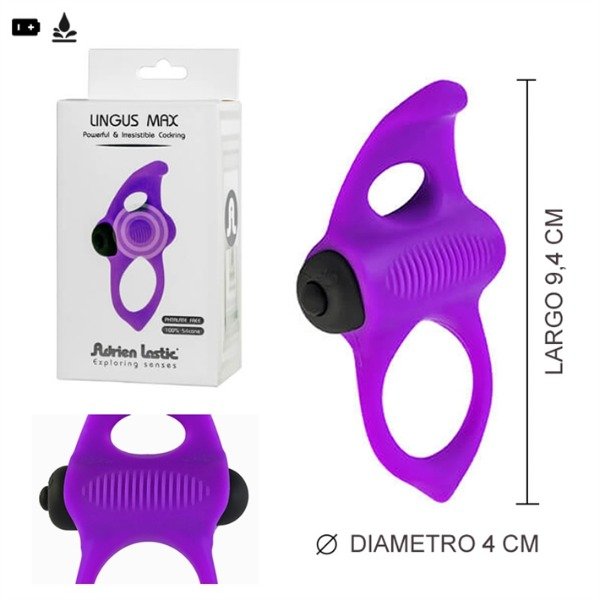 Producto - Anillo Peneano vibrador  Lingus Max