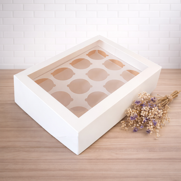 Producto - Caja para 12 SHOTS con visor - 27x20x7 - 0