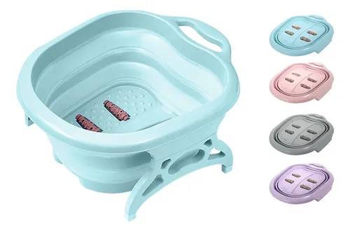 Producto - BACHA PARA PIES PLEGABLE CON MASAJEARORES ROSA