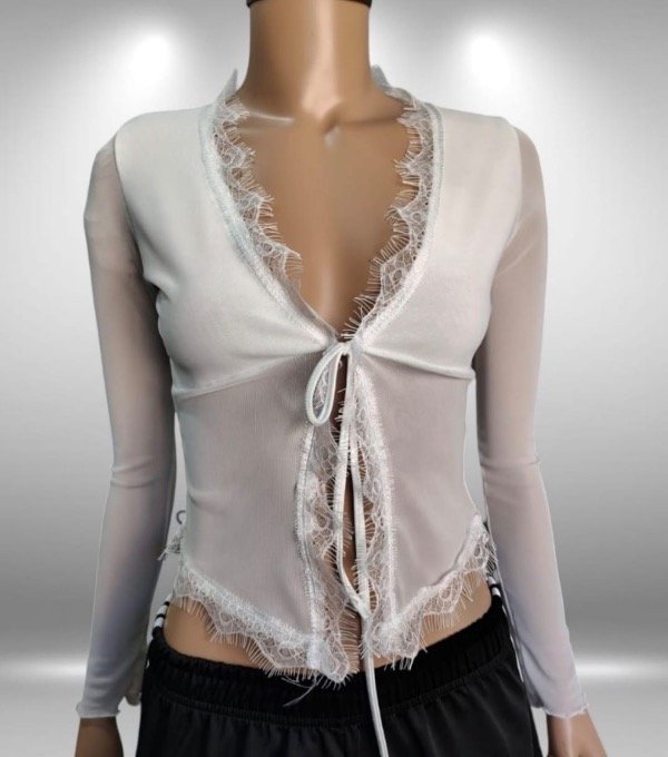 Producto - Saquito tull negro