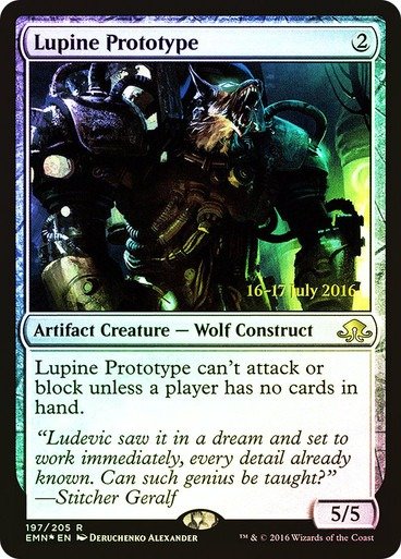 Producto - Lupine Prototype Foil Eldritch Moon Prerelease Cards