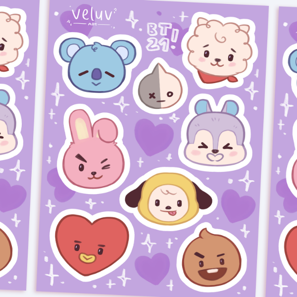 Producto - bts bt21 - mini plancha vinilo