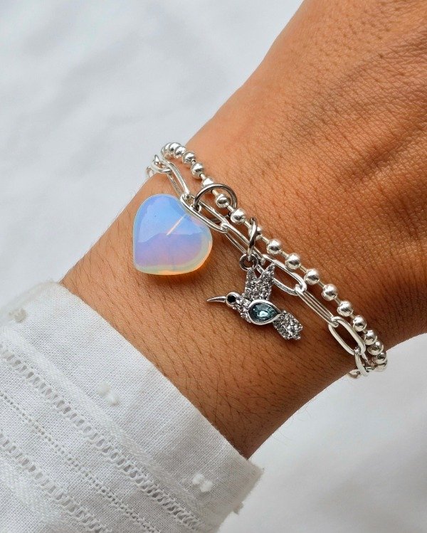 Producto - Pulsera Colibrí piedra lunar