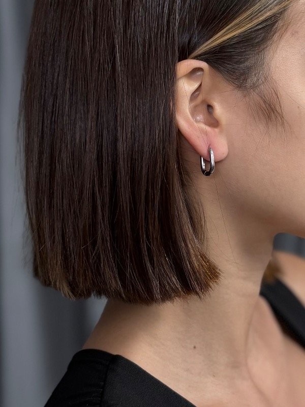 Producto - Aros OVAL PLATEADO