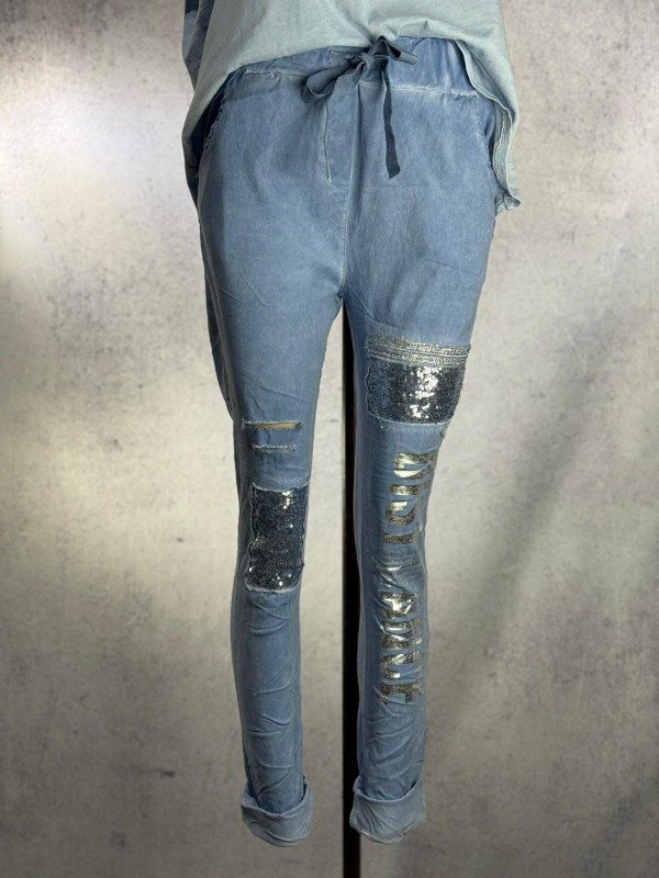 Producto - BABUCHA ITALIANA MILAN CELESTE