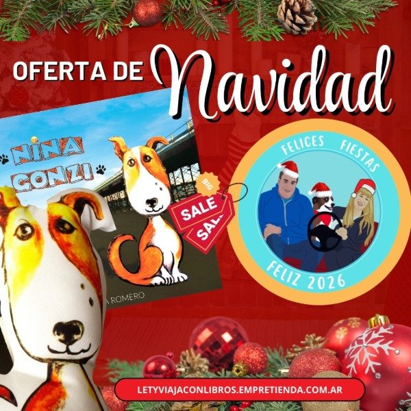 Producto - COMBO NAVIDEÑO:  Nina Gonzi Libro + Muñeco de apego + MATERIAL AUDIOVISUAL