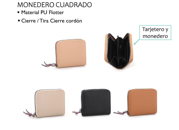 Producto - MONEDERO CUADRADO LA CHAPELLE 6601