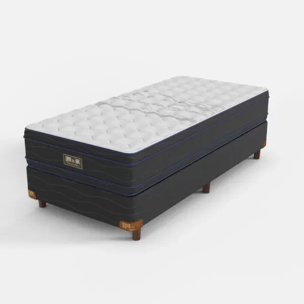 Producto - Conjunto de Resorte Diamante con Euro Pillow - 1 Plaza y Media