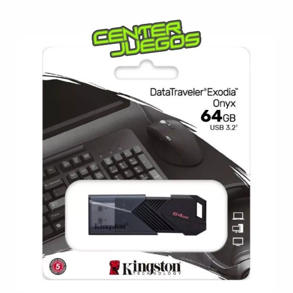 Producto - PEN DRIVE KINGSTON EXODIA ONYX 64GB USB 3.2