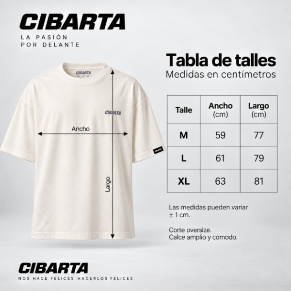 Producto - Remera Oversize Core CIBARTA Natural - 3