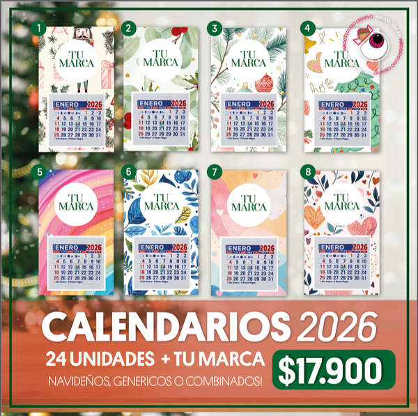 Producto - CALENDARIOS 2026