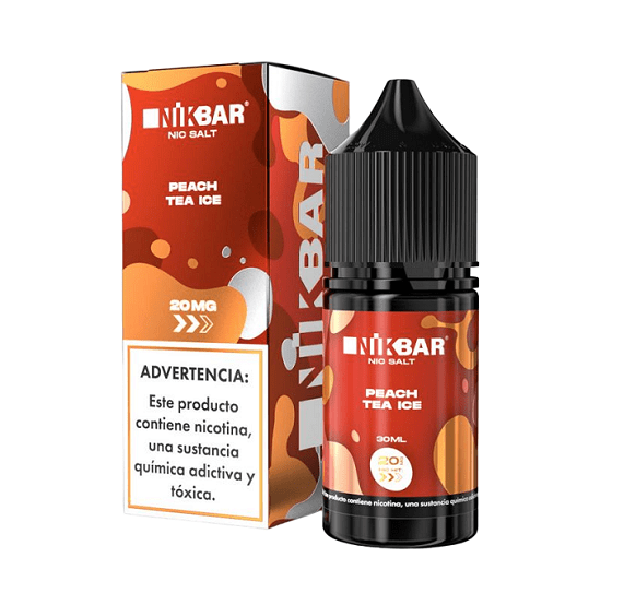Producto - NIKBAR NICSALT PEACH TEA ICE 30ML 35MG (TÉ DE DURAZNO Y HIELO)