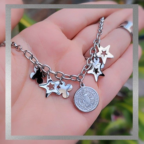 Producto - Pulsera San Benito estrellas
