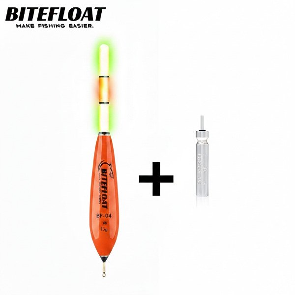 Producto - Boya Plastica Paternoster 13g 17.5g con Luz Led + Bateria CR425 Pesca Nocturna