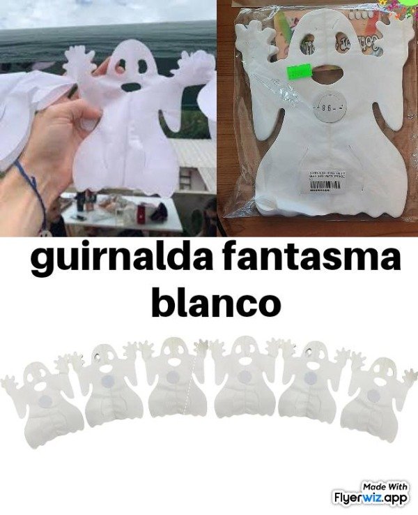 Producto - Guirnalda fantasma banderín horror
