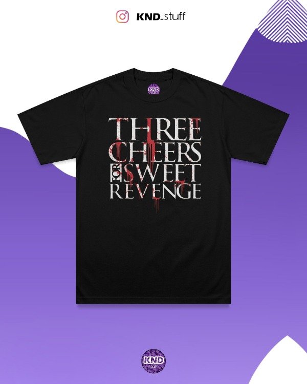 Remera three cheers for sweet revenge blood - dtf