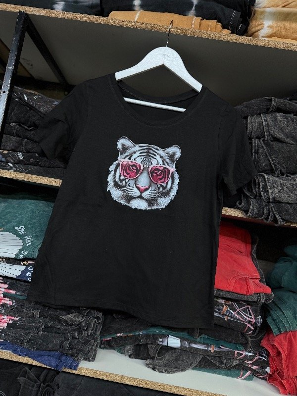 Remera algodón tigre