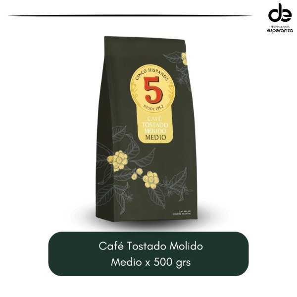 Producto - Café 5 hispanos tostado medio x 500 grs