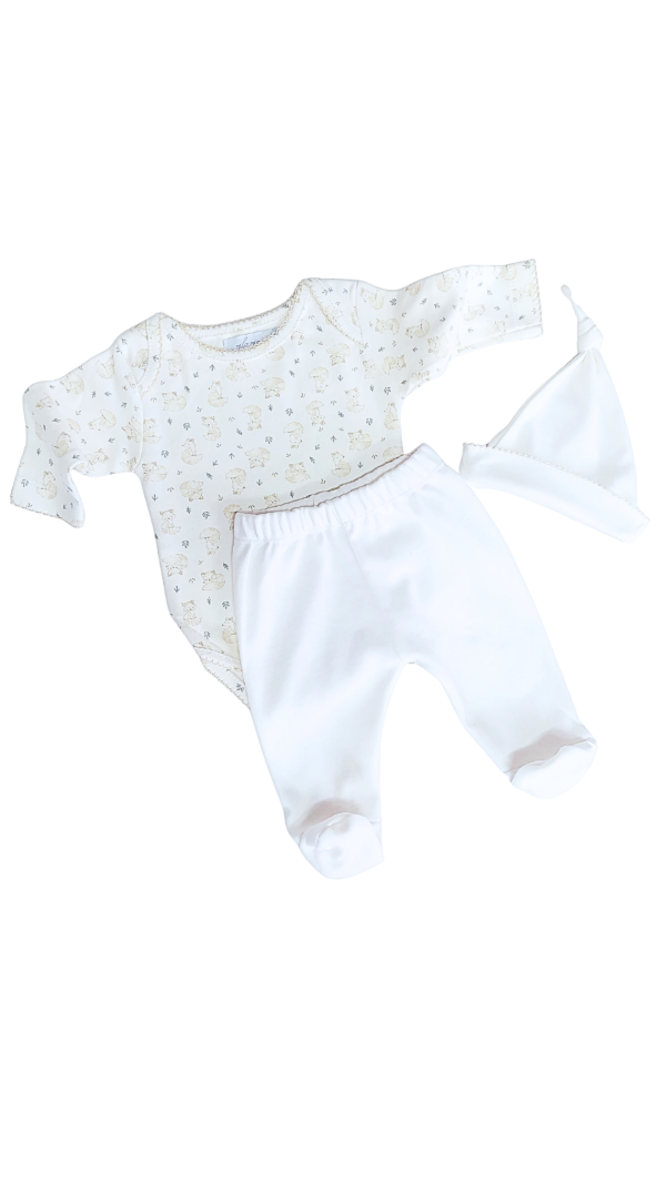 Producto - ART.31 AJUAR 3 PIEZAS C/BODY "ZORRITOS"