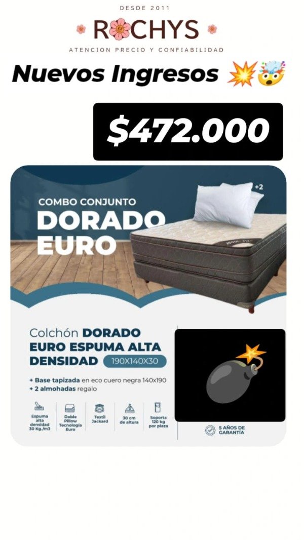 Producto - SOMMIER DORADO EURO