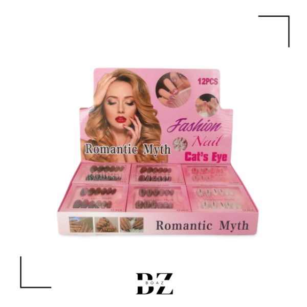 Producto - UÑAS DECORADAS C/PEGAM Y LIMA X 12 PACK DE 12 PCS EN CARD - 2025-2